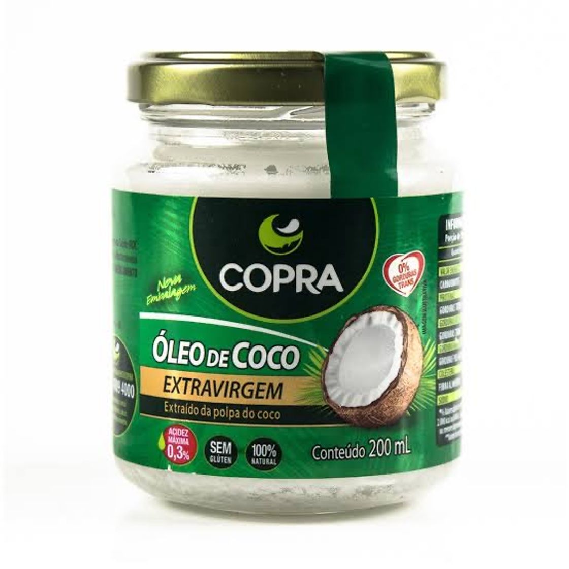 Moda ÓLEO DE COCO EXTRA VIRGEM - COPRA - 200ml - 