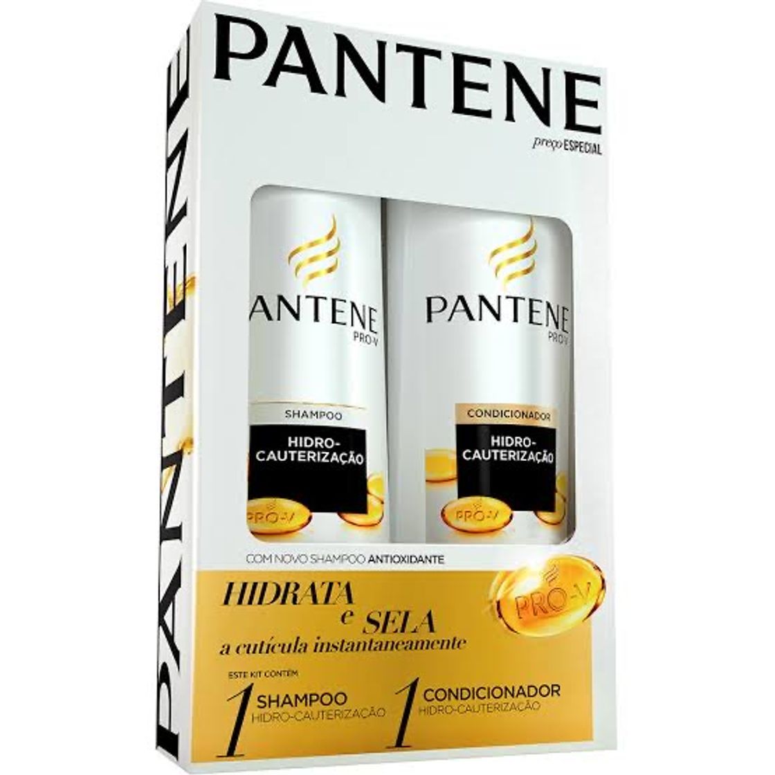 Moda Kit Pantene Shampoo Hidro-Cauterização 400ml + Condicionador ...