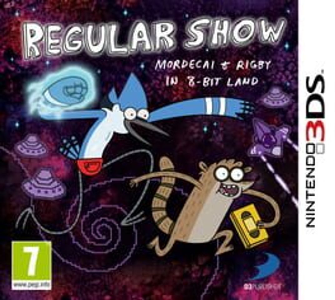 Videogames Regular Show: Mordecai and Rigby in 8-Bit Land