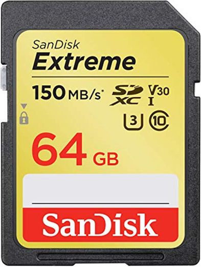 SanDisk Extreme 64GB SDXC Memory Card up to 150MB/s