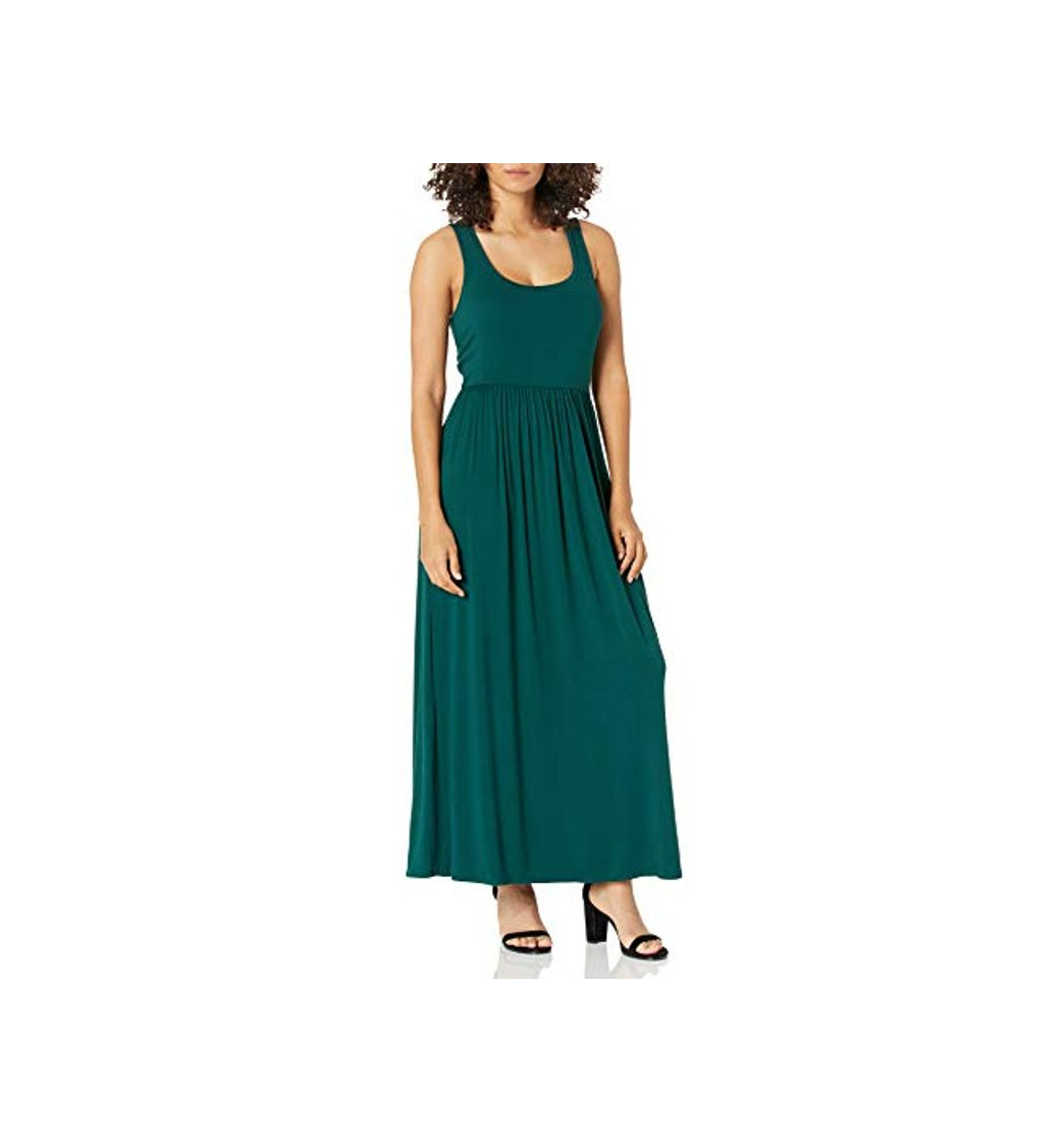 Moda Amazon Essentials - Vestido maxi con cintura y sin mangas para mujer,