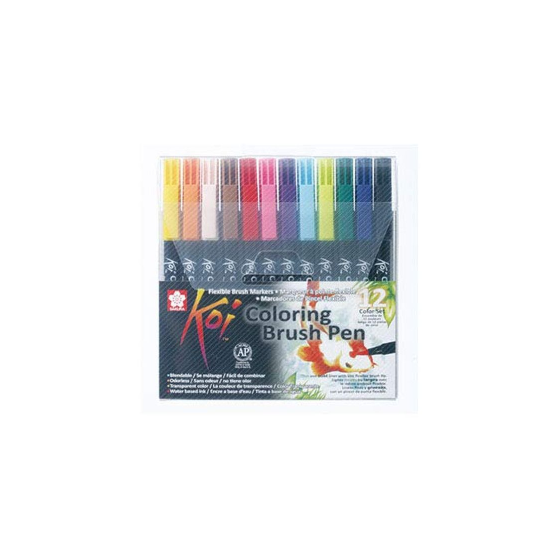 Social Sakura KOI Coloring Brush Set 12 - Pack de 12 rotuladores