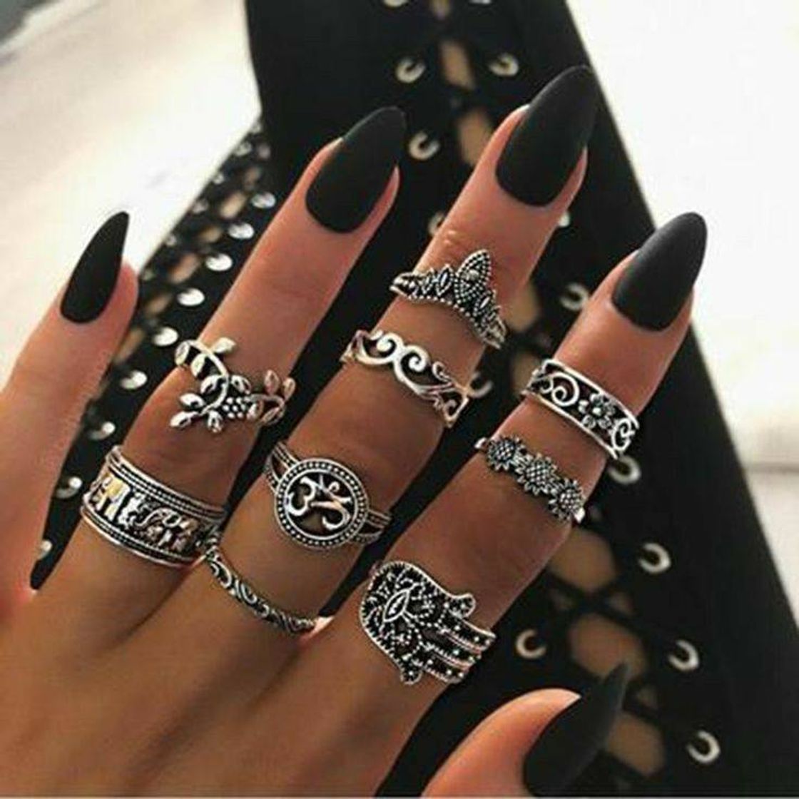 Moda Conjunto de nove anéis 💍