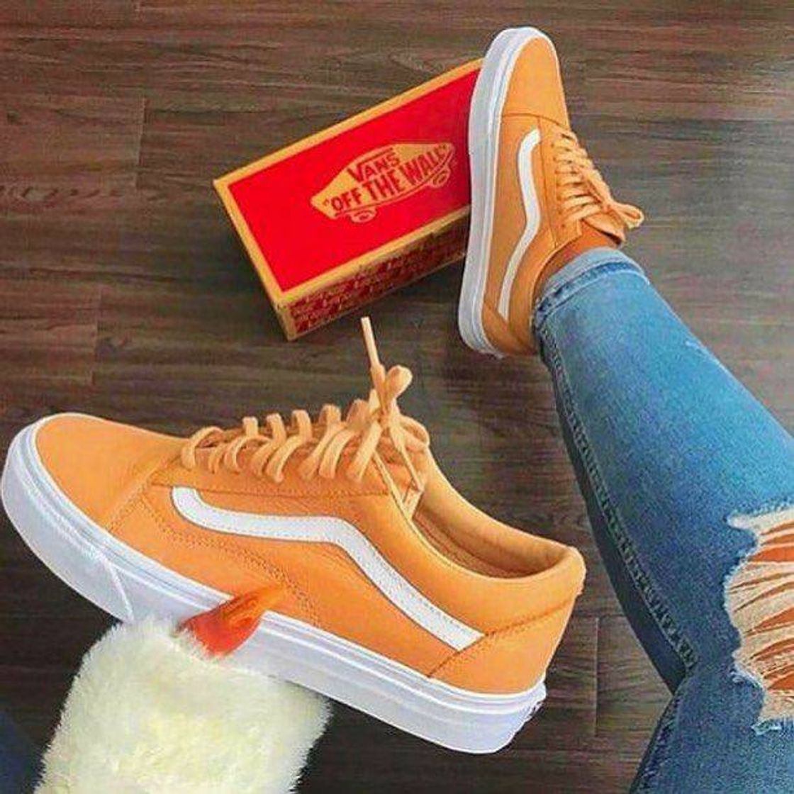 Moda Vans laranja 🍊