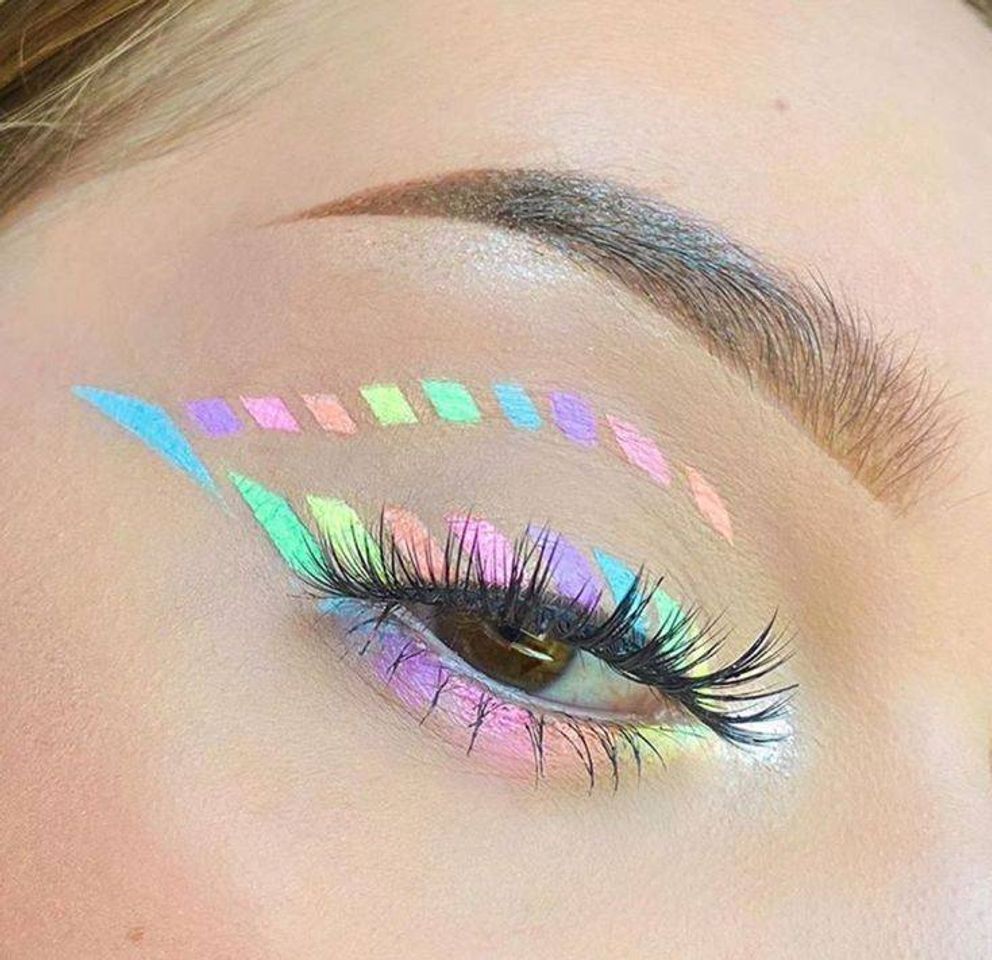 Moda colorful make up