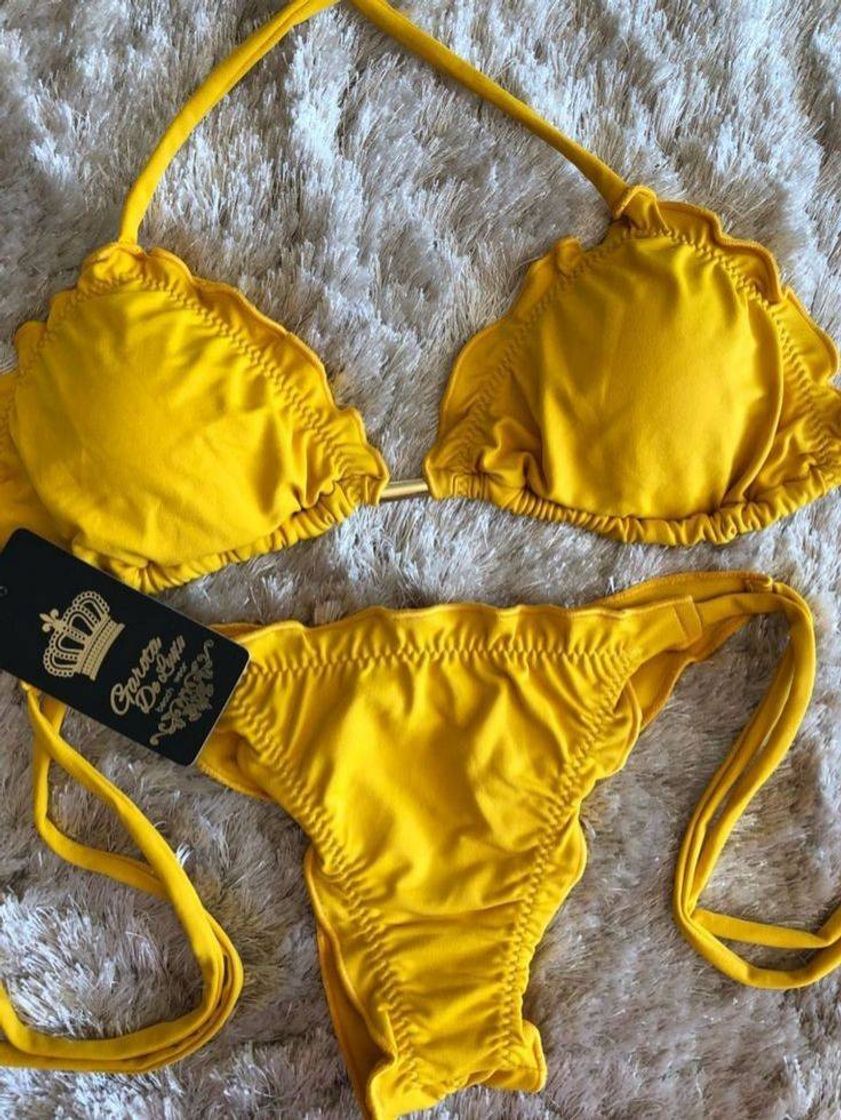 Social Biquíni amarelo 
