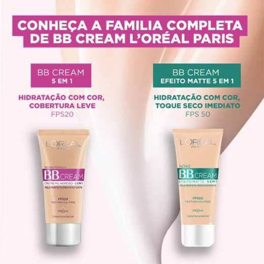 Base BB Cream L'Oréal Paris 5 em 1 FPS20 30ml 