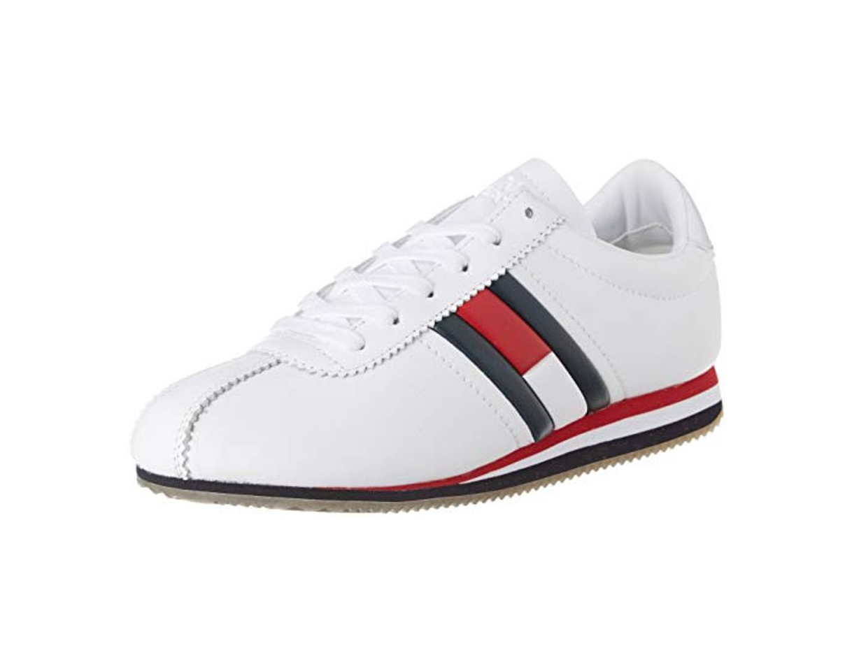 Social Tommy Hilfiger Wmns Retro Flag Sneaker, Zapatillas para Mujer, Rojo