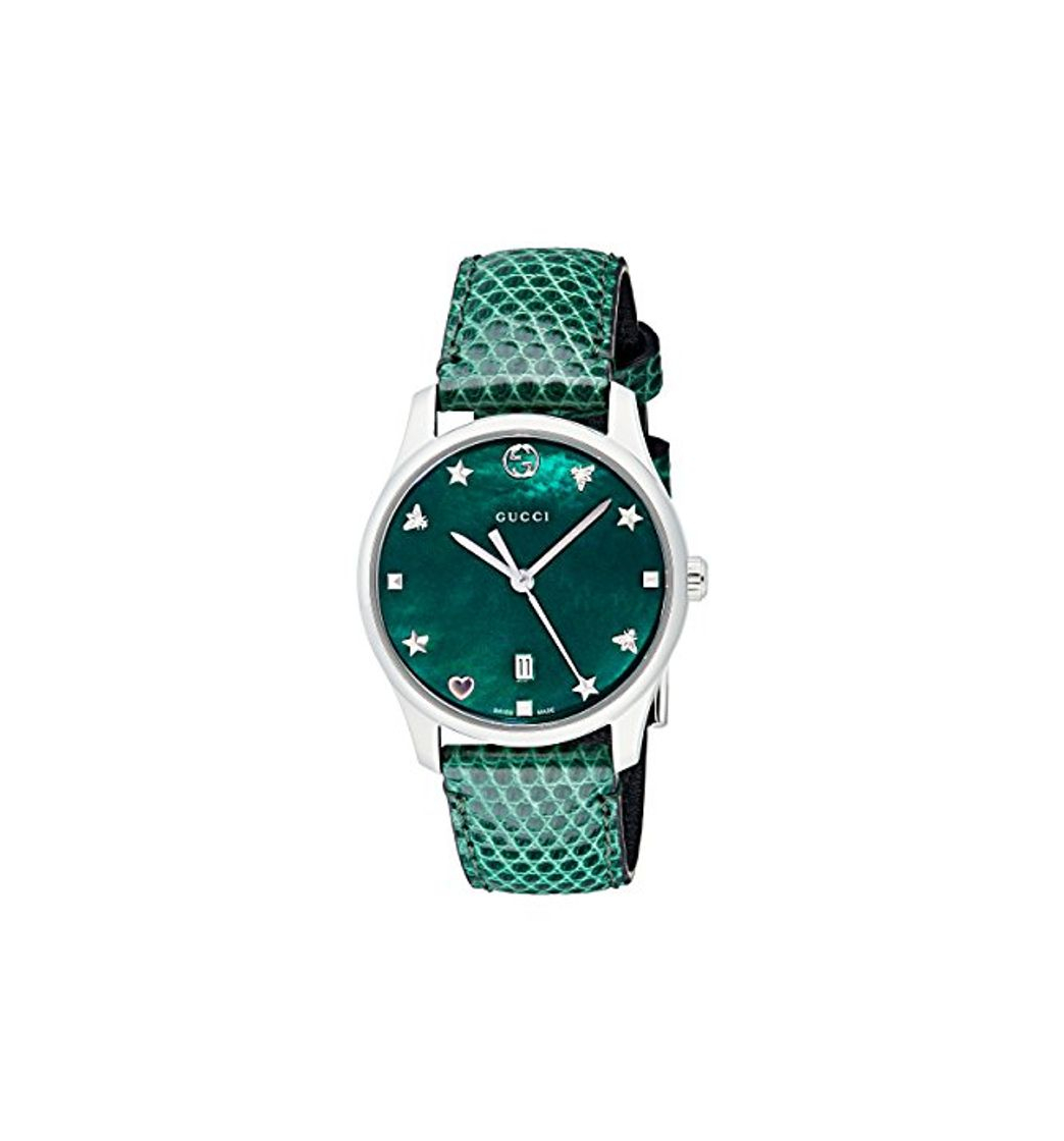 Social Gucci Reloj Análogo clásico para Hombre de Cuarzo con Correa en Nailon