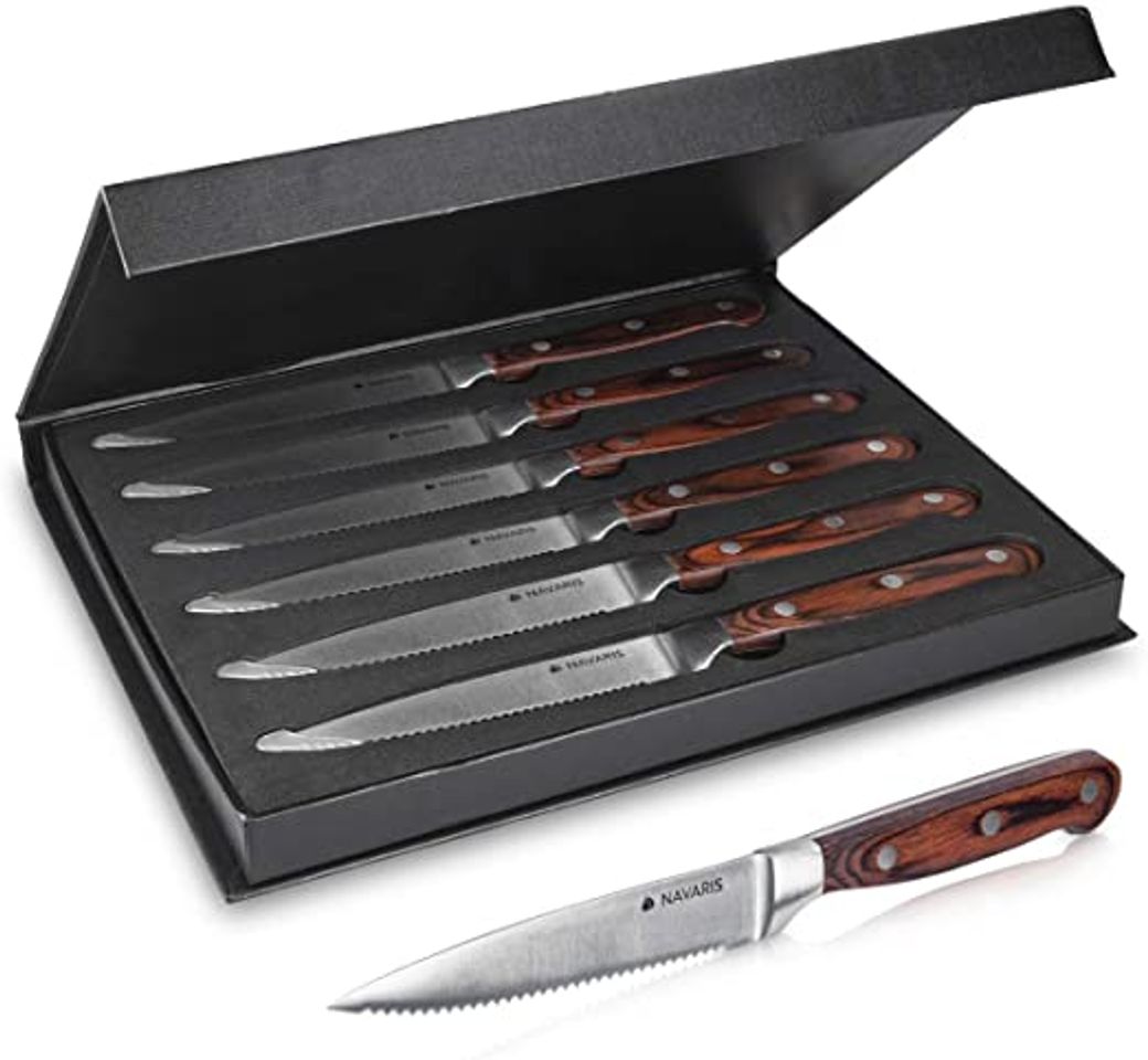 Product Navaris Set de 6 Cuchillos para Carne