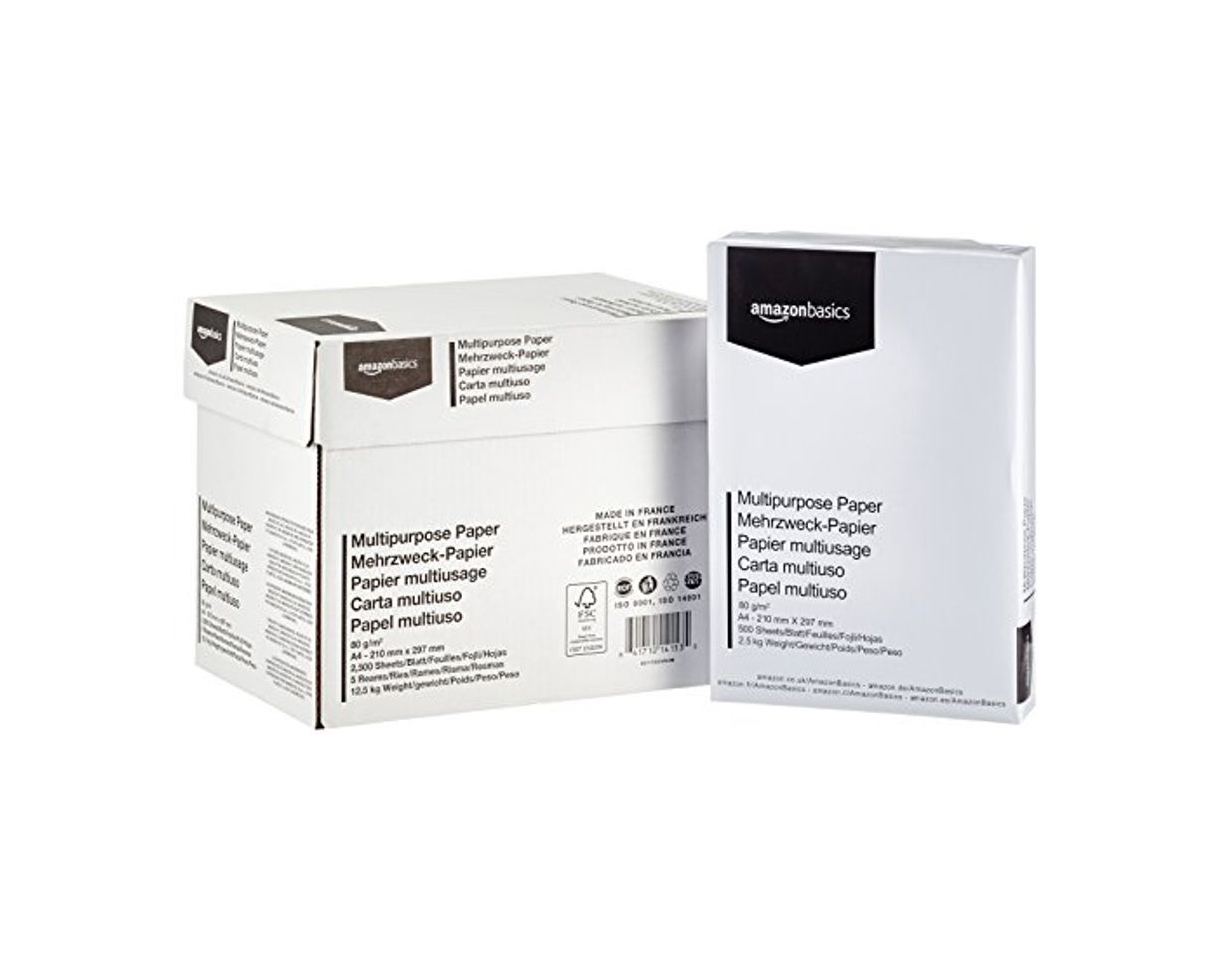 Producto AmazonBasics Papel multiusos para impresora A4 80gsm