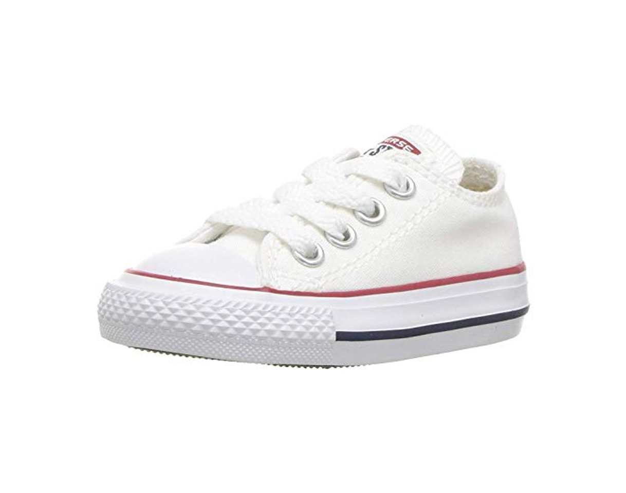 Fitness Converse Chuck Taylor All Star, Zapatillas de Lona Infantil, Blanco, 25 EU