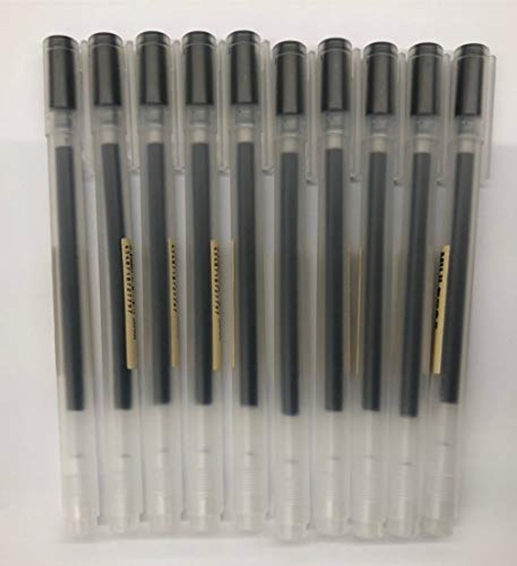 Social Bolígrafo MoMa MUJI de tinta de gel, 0,38 mm, color negro