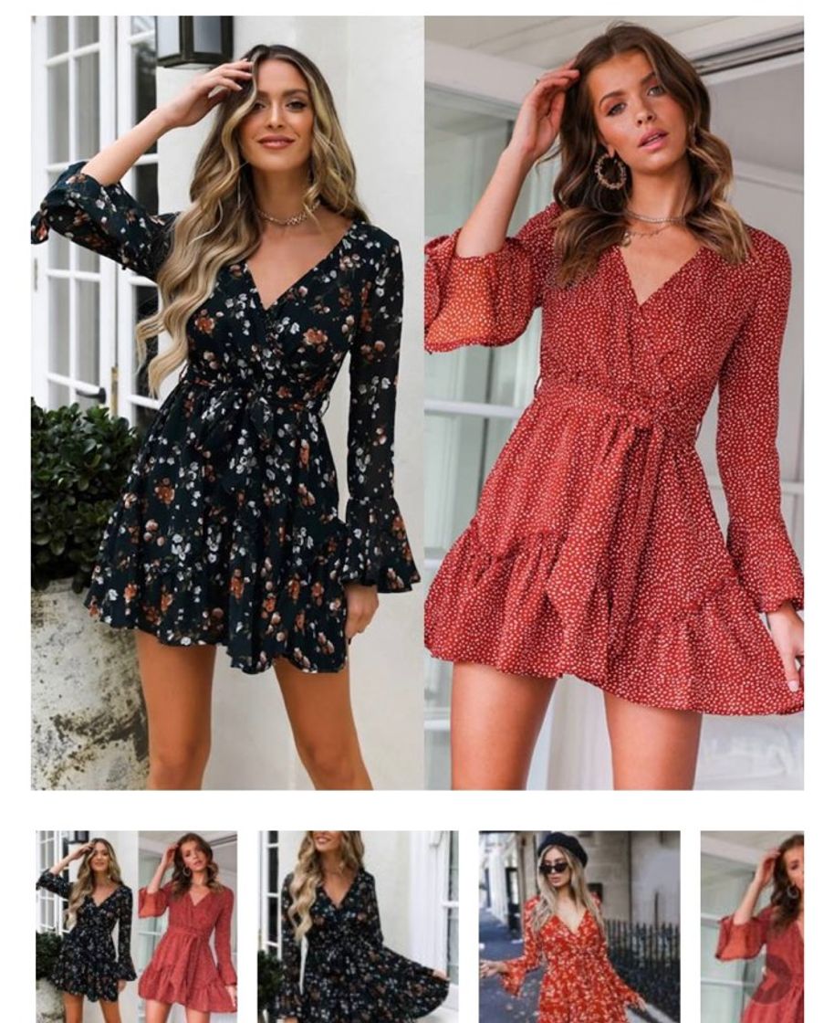 Social Vestido manga longa 
