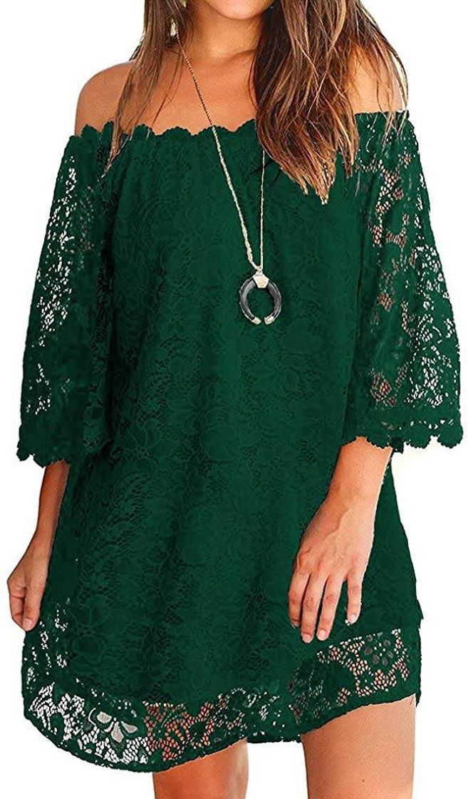 Social Ours mini vestido suelto de encaje