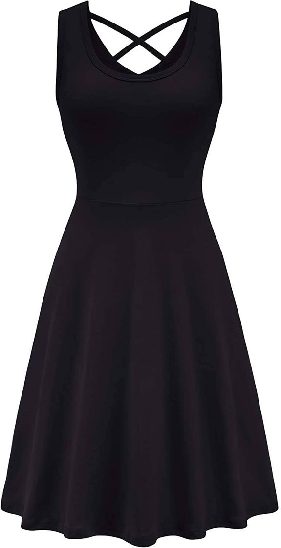 Social Vestido casual para mujer con cuello V