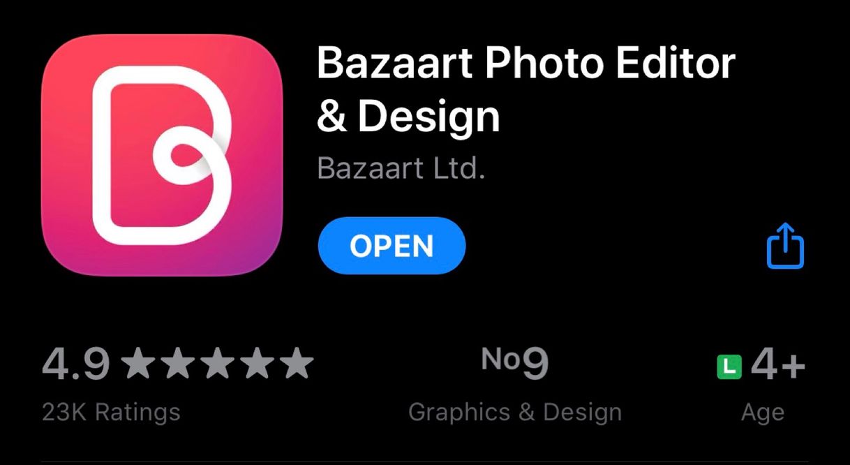 App ‎Bazaart Photo Editor & Design on the App Store