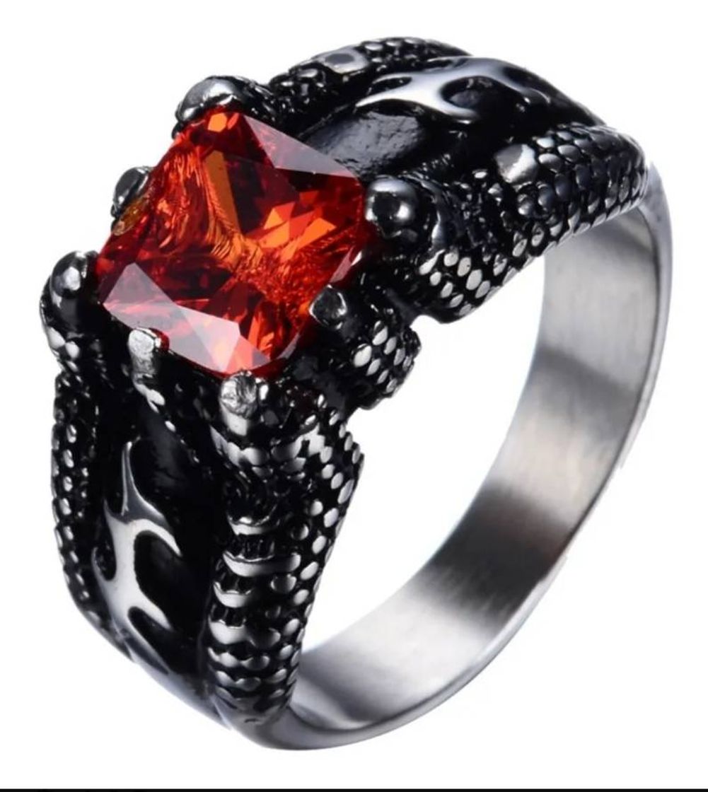 Product Anillo Acero Inoxidable Unisex Zirconia Biker