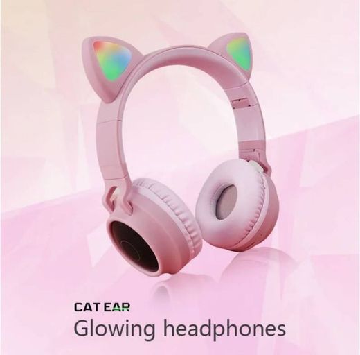 Auriculares Brillante orejas de gato Kawaii