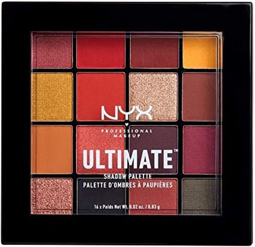NYX Professional Makeup Paleta de sombra de ojos Ultimate Shadow Palette, Pigmentos