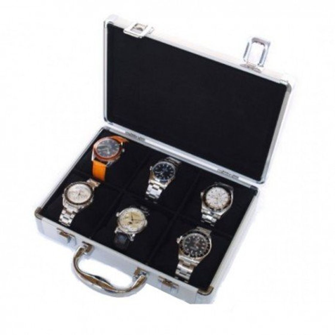 Social Maletín Guarda 6 Relojes de Aluminio WCALU6