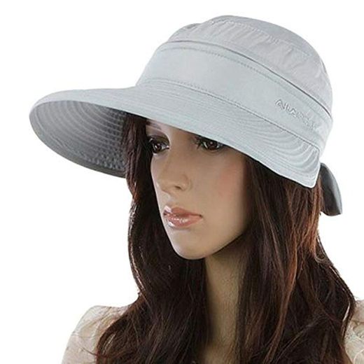 TINGS Ladies Korean Style Fashion Beach Hiking Sun Hat Foldable Cap Outdoor