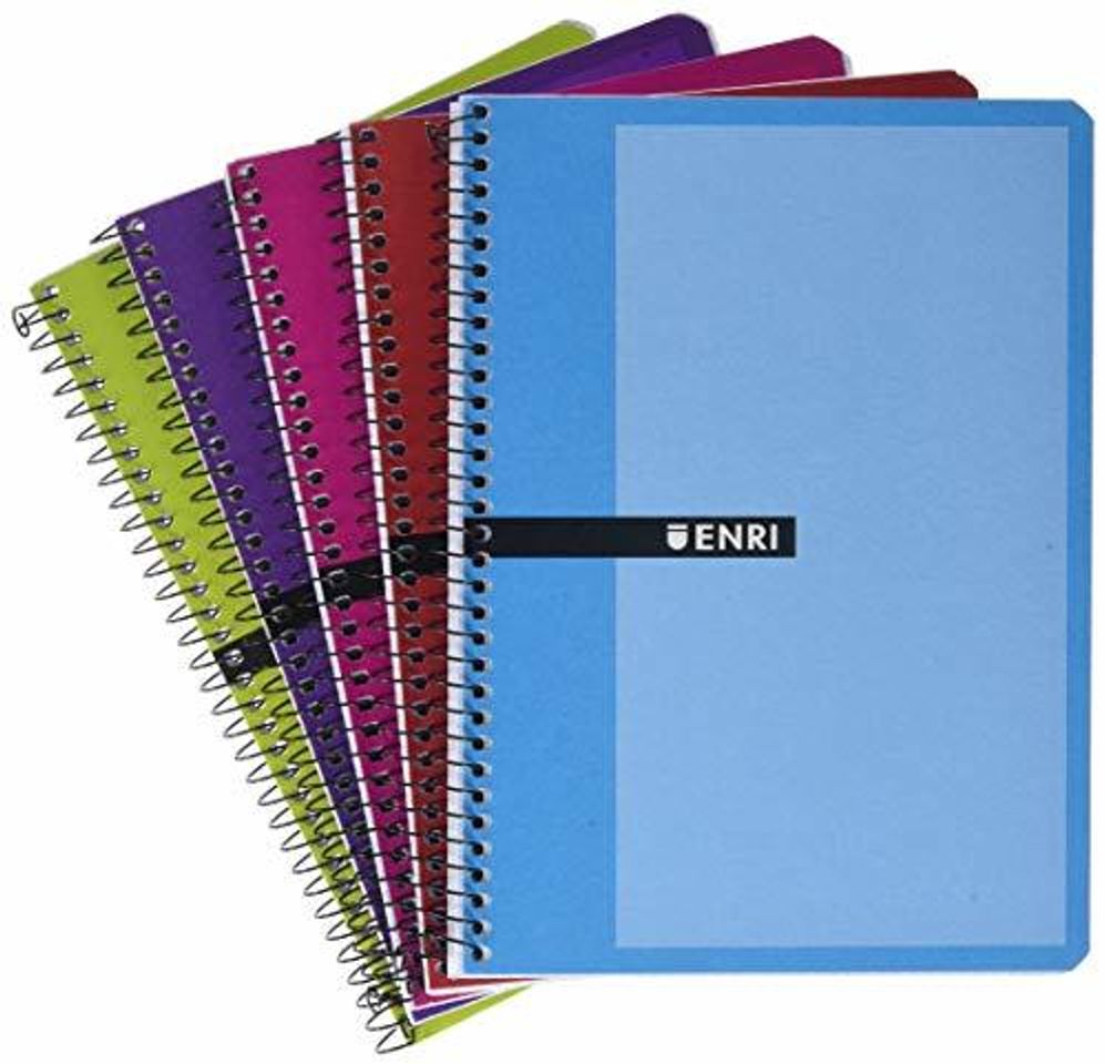 Producto Enri 100430081 - Pack de 5 cuadernos espiral