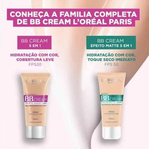 Base BB Cream L'Oréal Paris 5 em 1 FPS20 30ml 