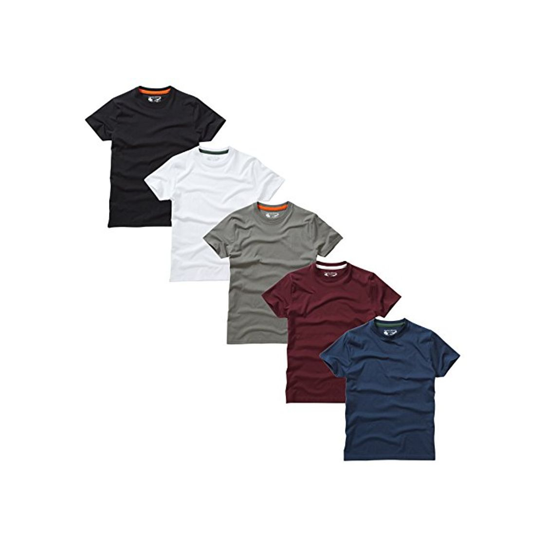 Social Charles Wilson Paquete 5 Camisetas Cuello Redondo Lisas