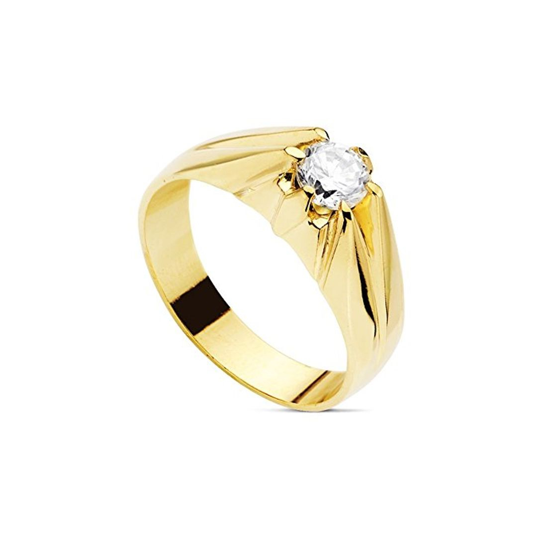 Products Solitario oro 18k caballero macizo centro circonita [AB4784]