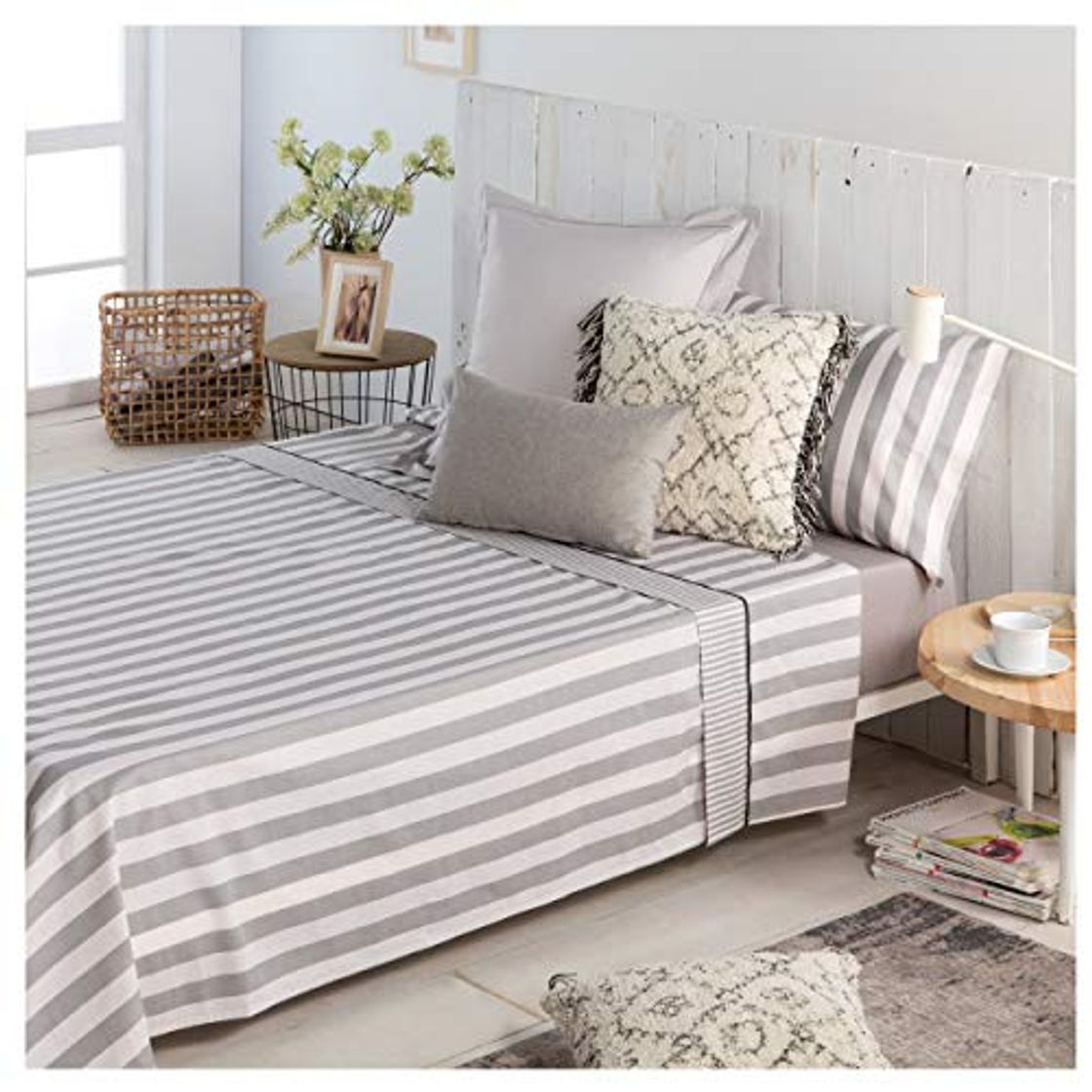 Producto COTTON ARTean Juego de sabanas Lines II Cama de 150 x 190