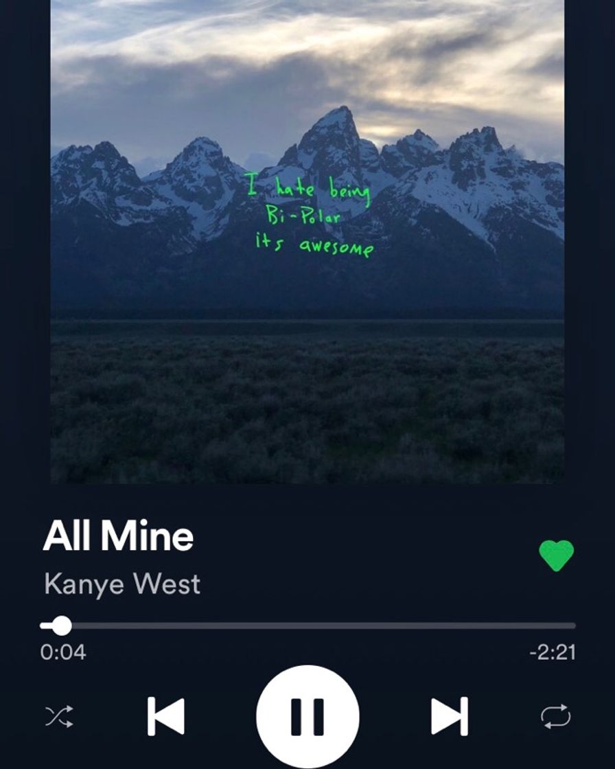 Canción All Mine