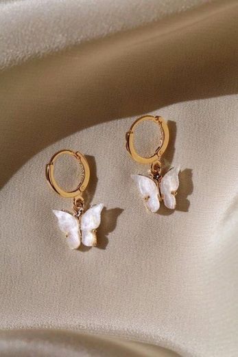 Butterfly drop earrings 