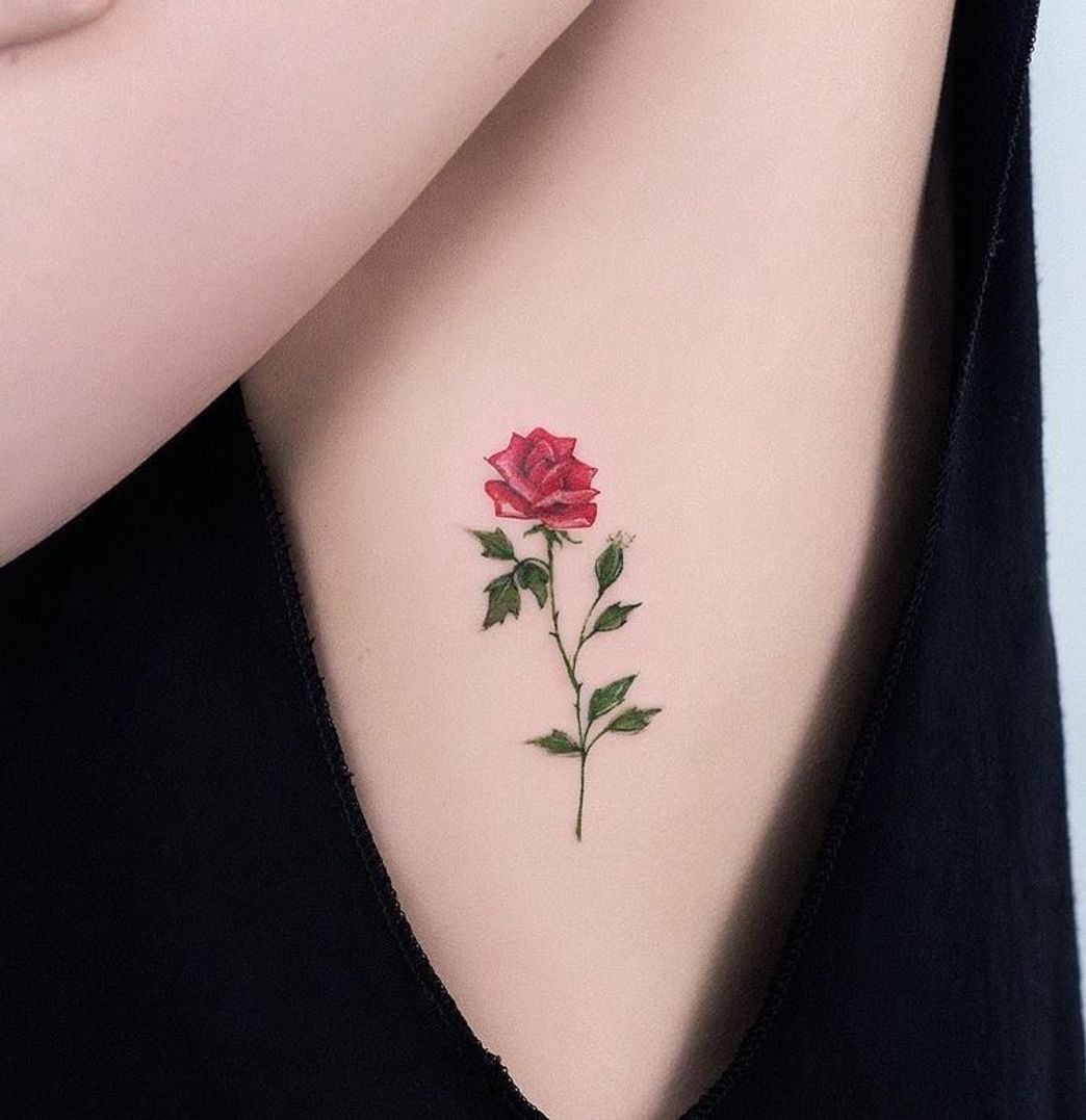 Fashion rose tattoo