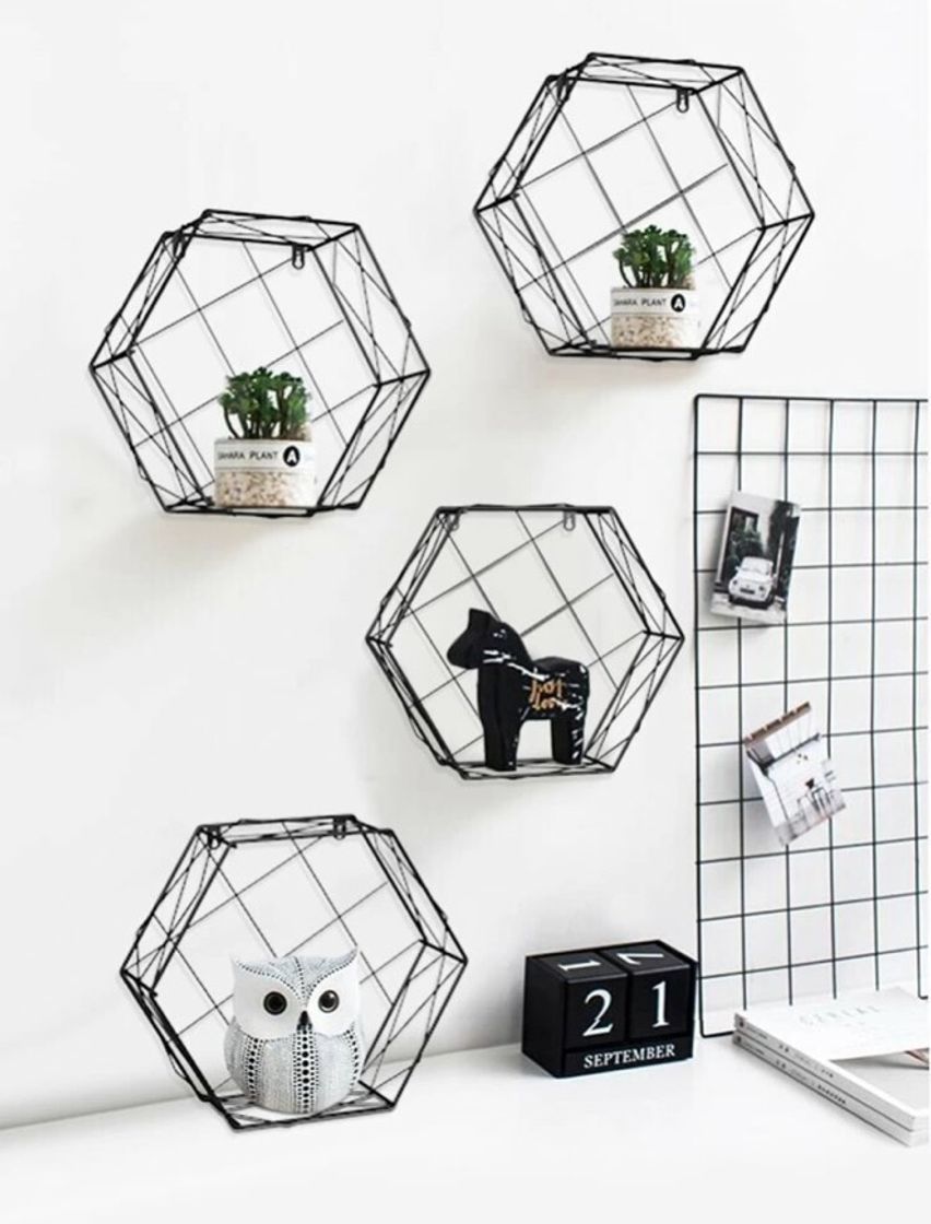 Social Estantería hexagonal de hierro 
