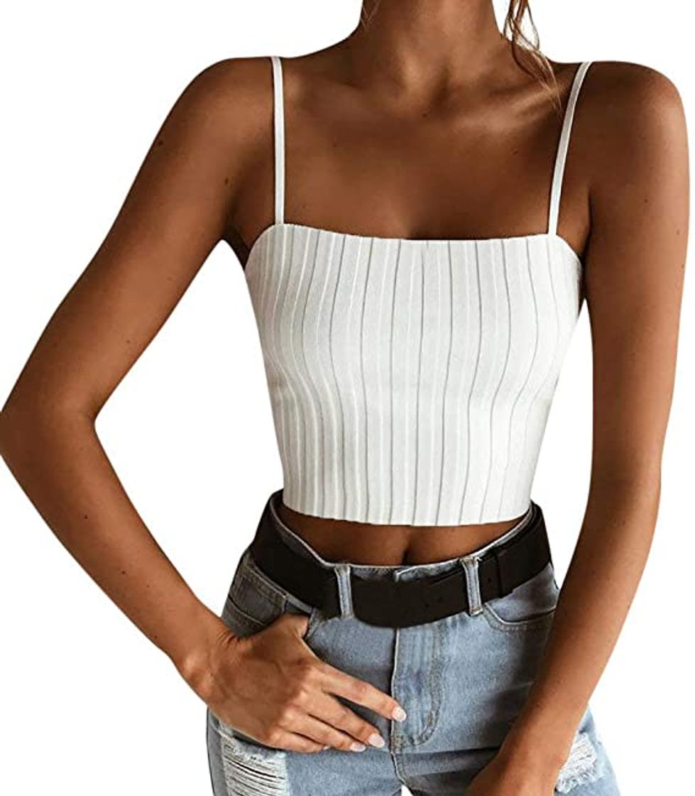 Product Tuopuda Crop Tops Mujer Verano Camisetas sin Mangas Halter Top Chaleco Camiseta