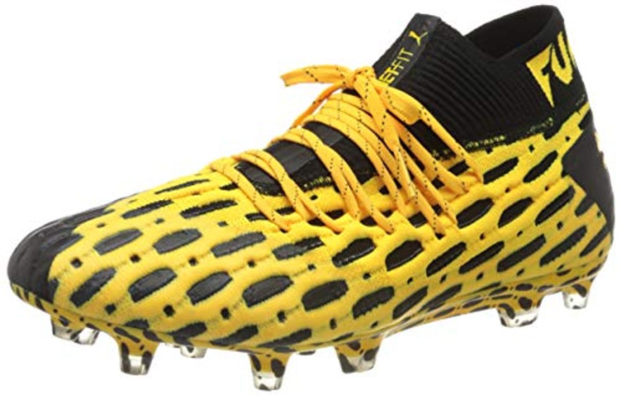 Social PUMA Future 5.1 Netfit FG/AG, Botas de fútbol para Hombre, Amarillo