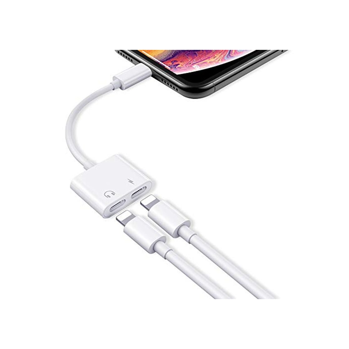 Electrónica Adaptador de auriculares para iPhone 11 [5 en 1] Convertidor de accesorios