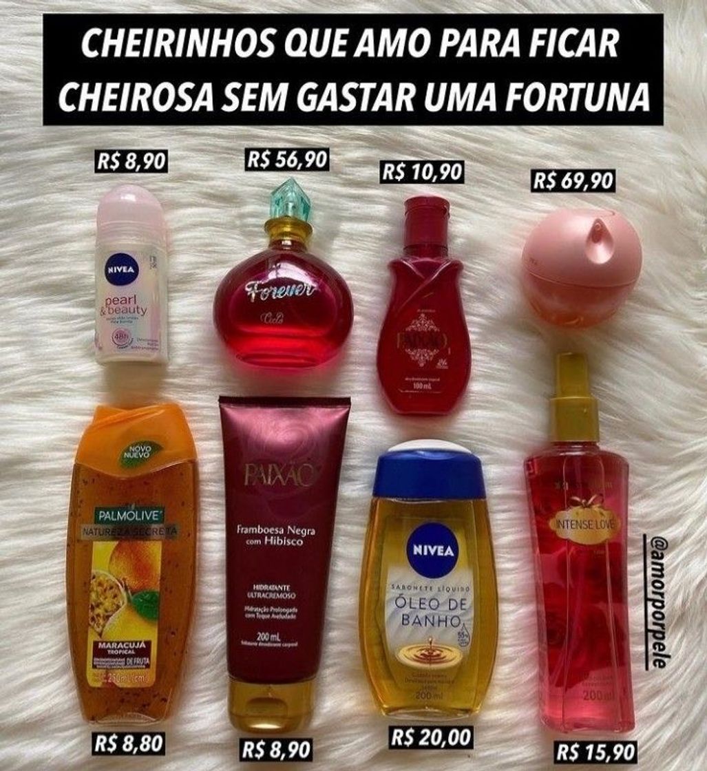 Fashion Ficar cheirosa sem gastar uma fortuna.