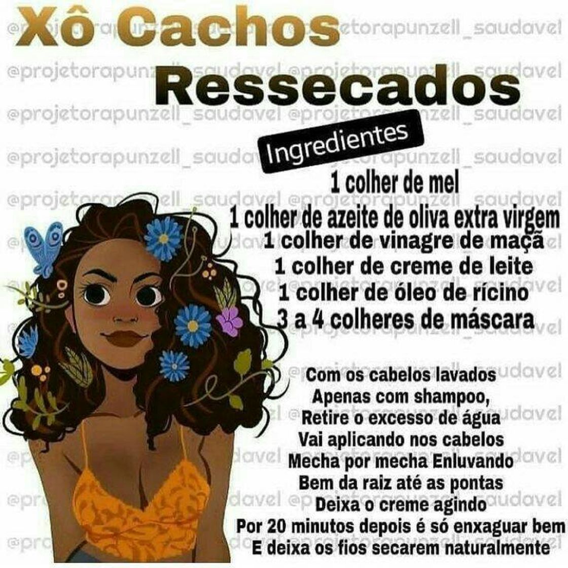 Fashion Xo cachos ressecados