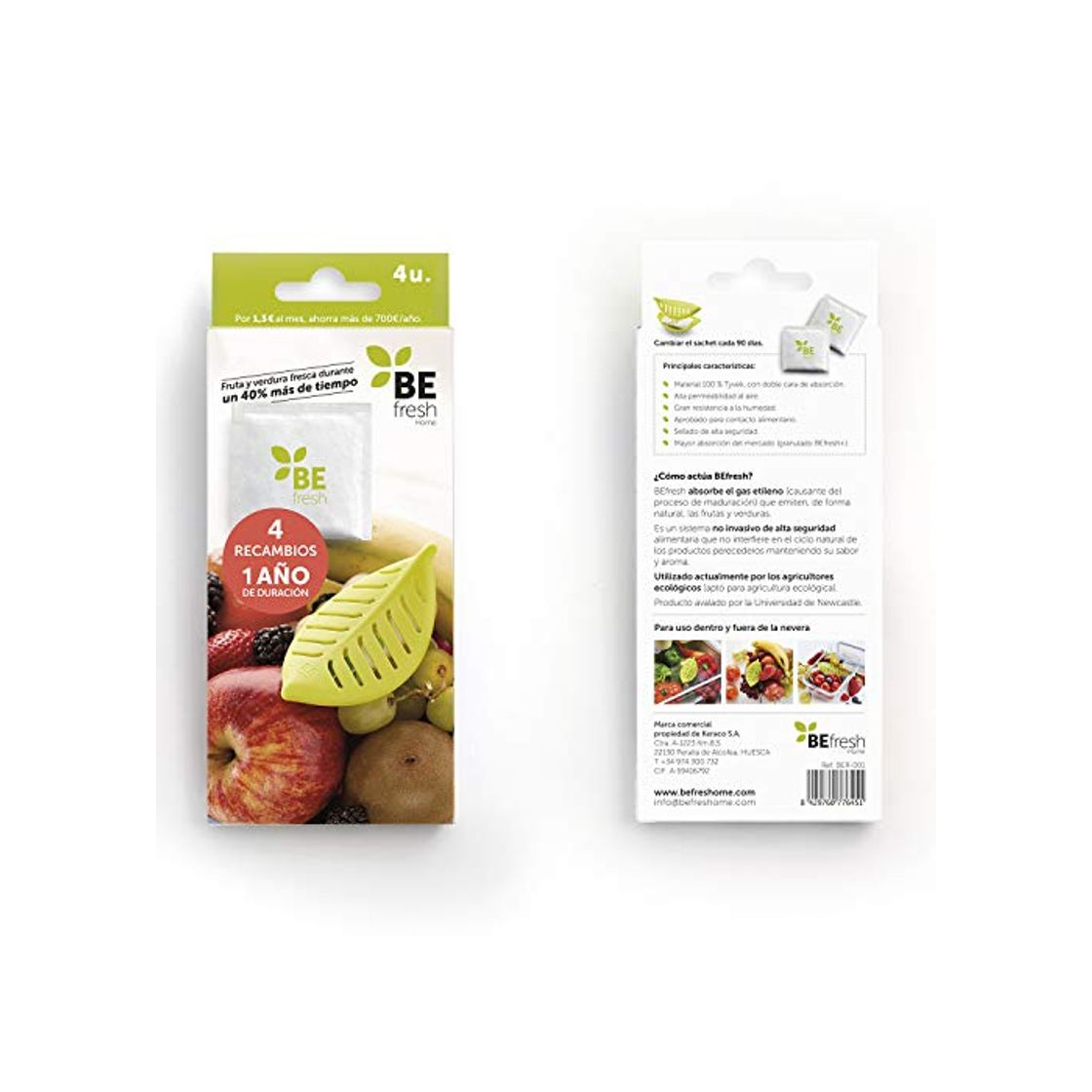 Producto BEfresh Home - Frutas y Verduras Frescas Durante un 40% más de