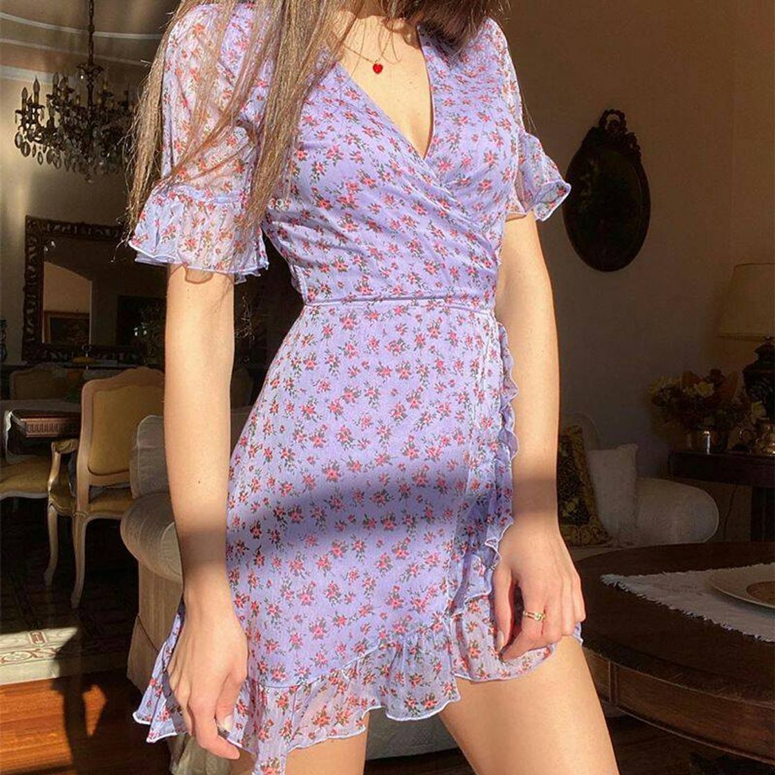 Floral licac dress