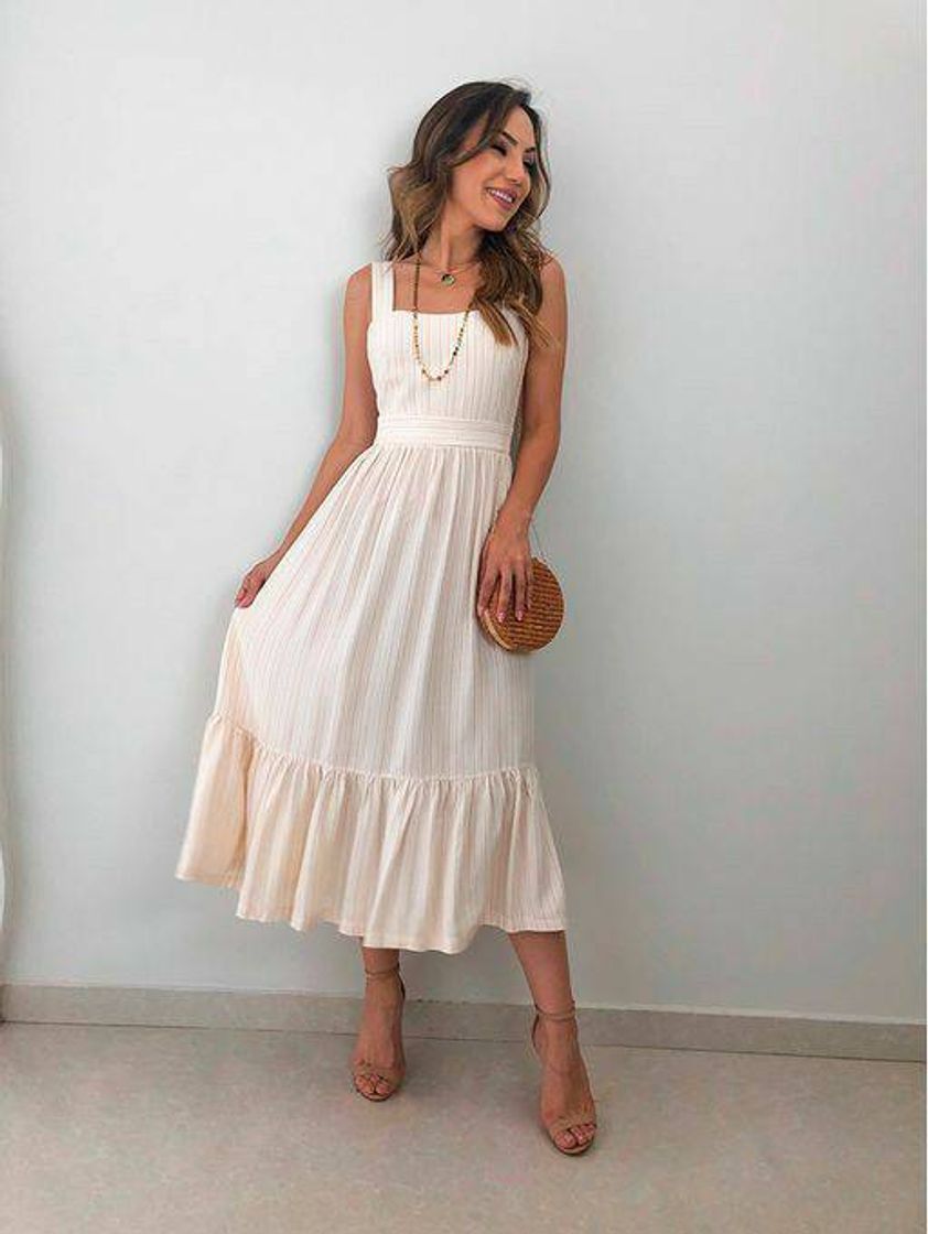 Fashion Vestido Longuete 