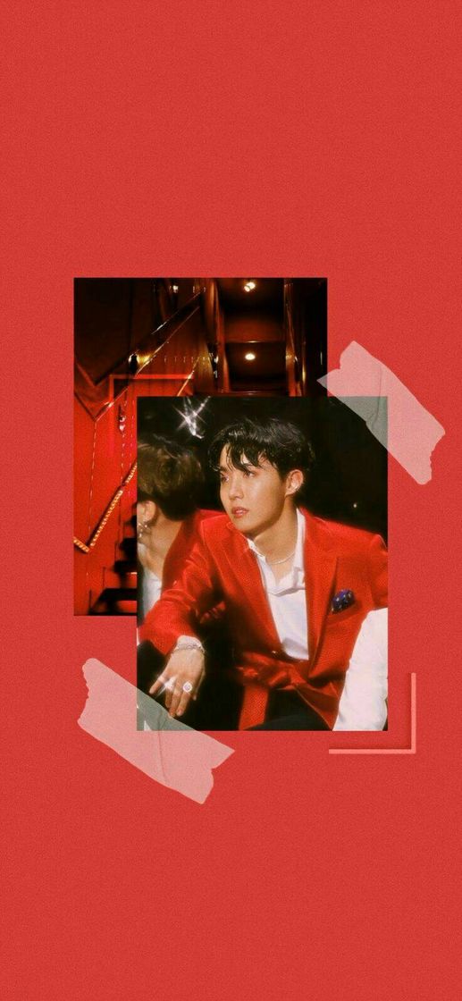 Fashion jung hoseok/j-hope red wallpaper 🍉