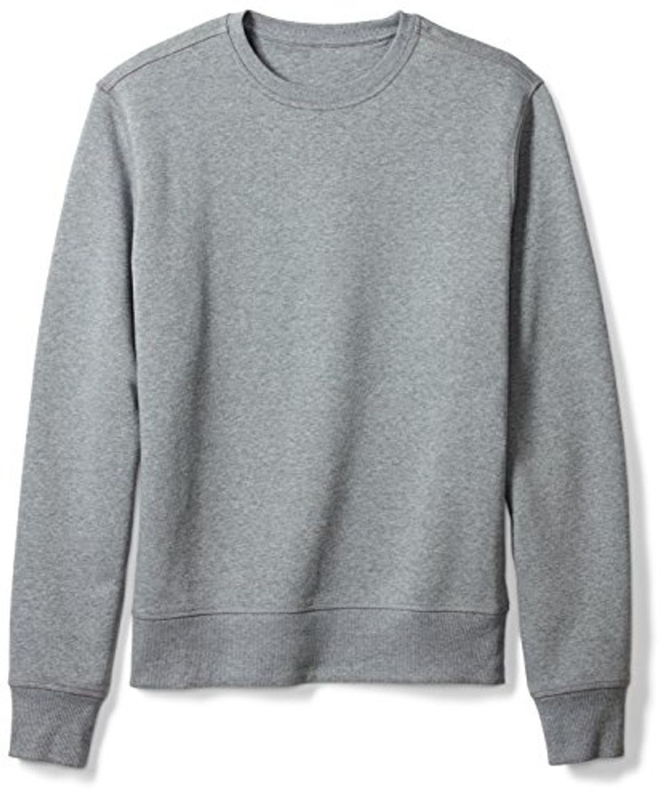 Moda Amazon Essentials Crewneck Fleece Sweatshirt sudadera, Gris