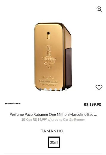 Perfume Paco Rabanne One Million Masculino Eau de Toilette 200ml