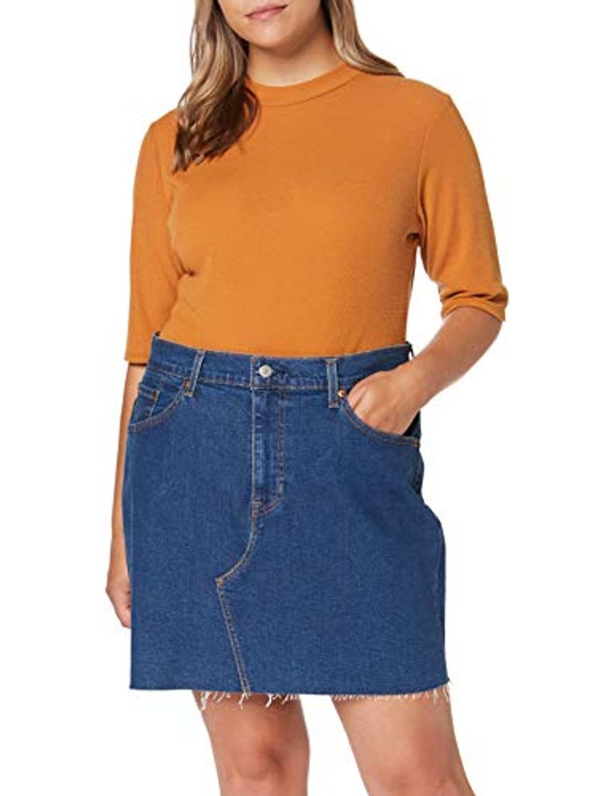 Moda Levi's Plus Size Pl Deconstructed Skirt Falda, Azul