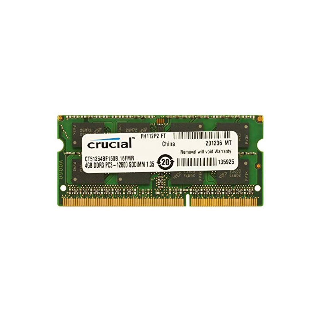 Product Crucial CT51264BF160B Memoria RAM de 4 GB