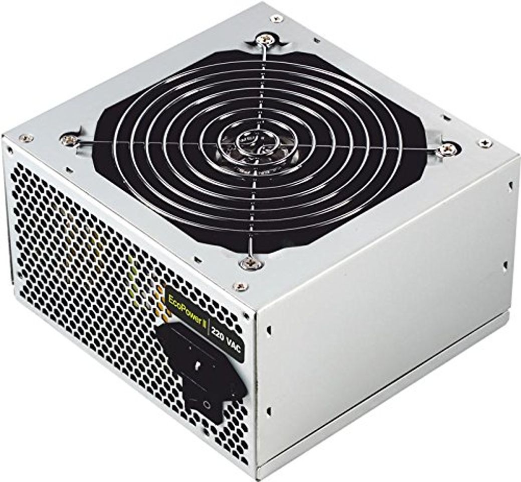 Places TooQ TQEP-500SSE-O - Fuente de Alimentacion Ecopower II de 500W, Ventilador silencioso