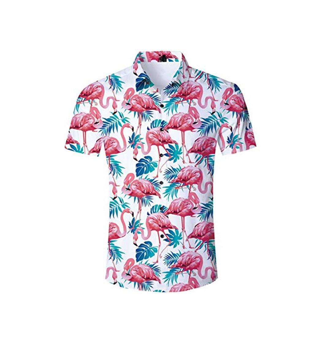 Social Aideaone - Camisa hawaiana de manga corta para hombre